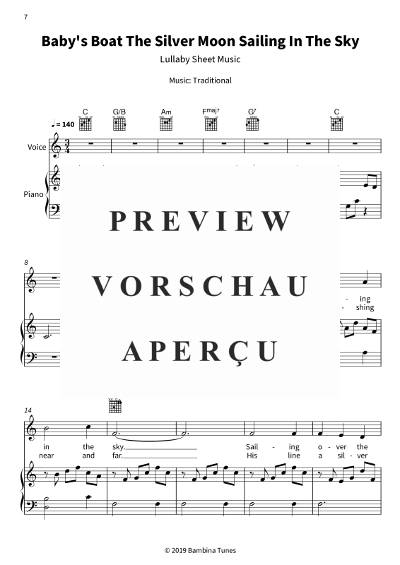 Produktgalerie: Seite 9 von 11 Emma´s Moonlit Adventure - A Bedtime Journey Through Dreams, , Gesang und Klavier, Gitarre