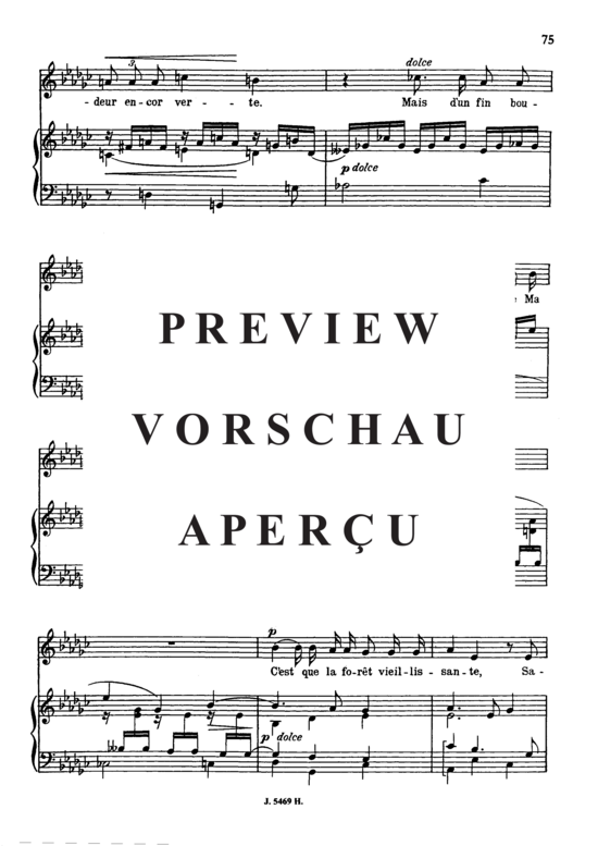 Product gallery: Page 5 of 6 Dans la forêt de septembre Op.85 No.1, , Medium Voice and Piano