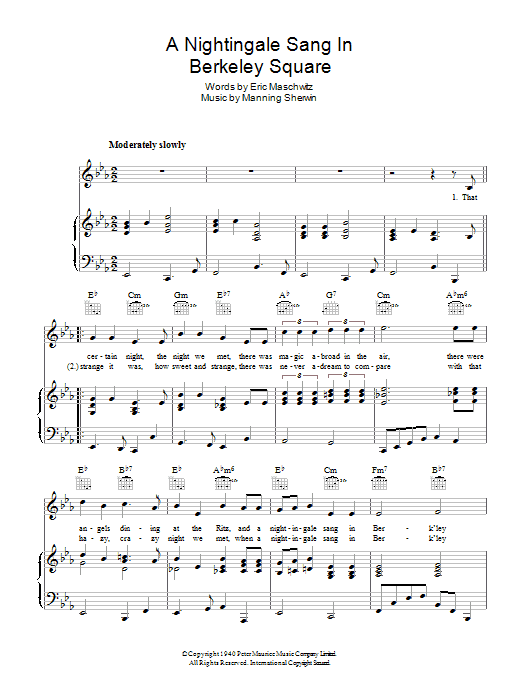 Product gallery: Page 1 of 1 A Nightingale Sang In Berkeley Square, Nat King Cole