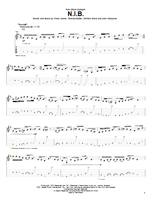 Produktgalerie: Seite 1 von 1 N.I.B., Black Sabbath, Gitarre