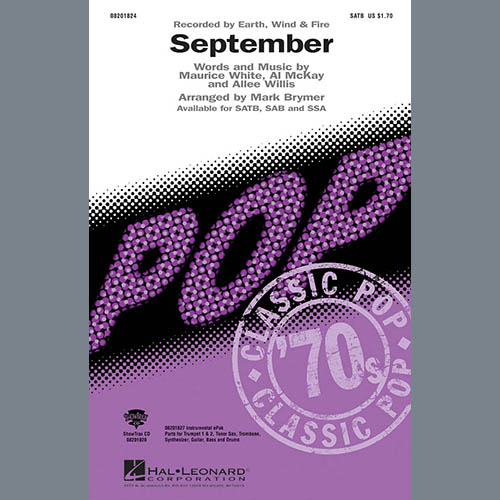 cover: September (arr. Mark Brymer), Earth, Wind & Fire, Chor