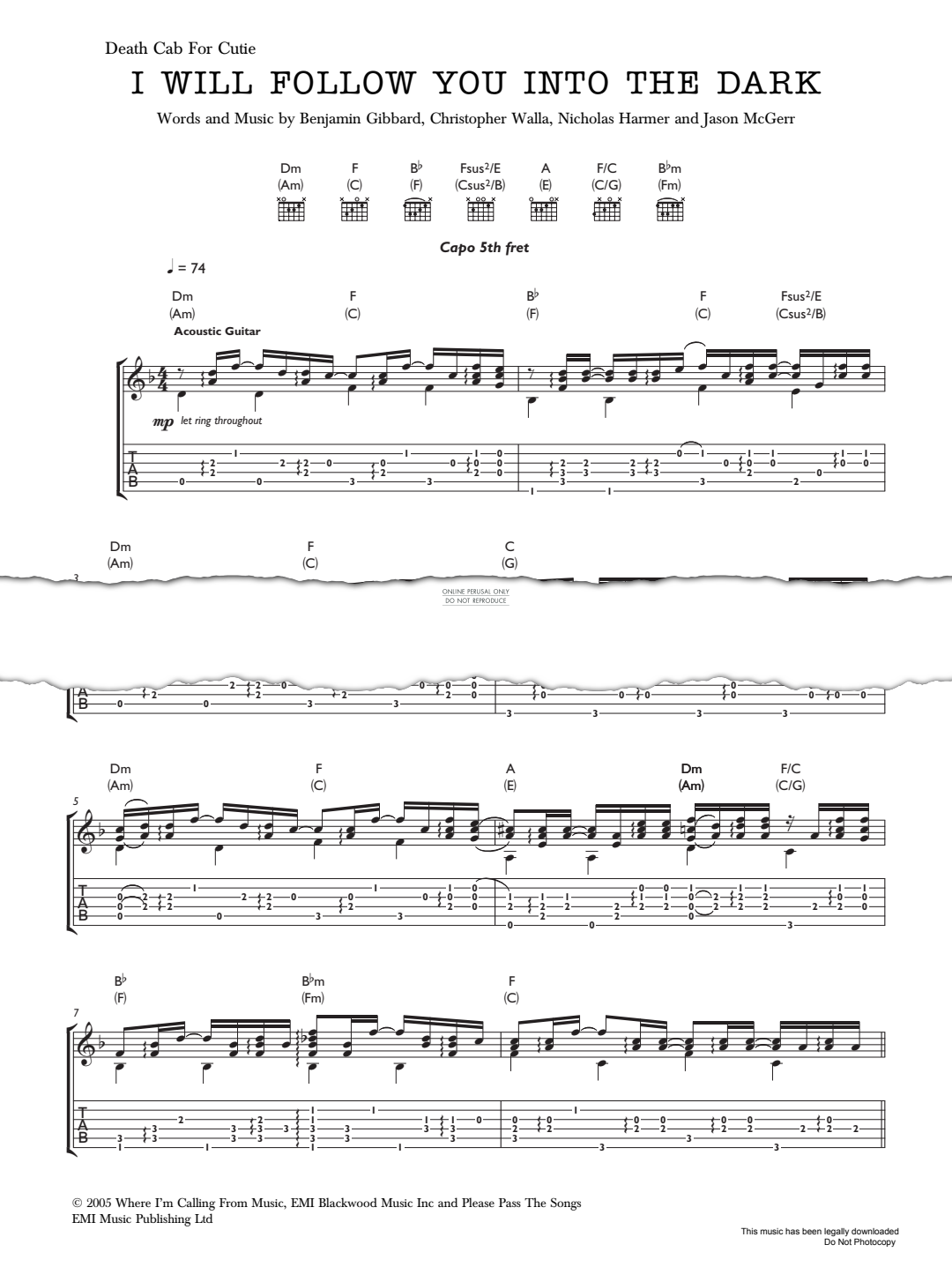 Product gallery: Page 1 of 1 I Will Follow You Into The Dark, Death Cab For Cutie