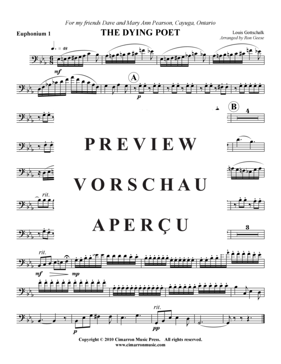 Product gallery: Page 4 of 9 The Dying Poet , , (Tuba Quartet: 2x Baritone, 2xTuba)