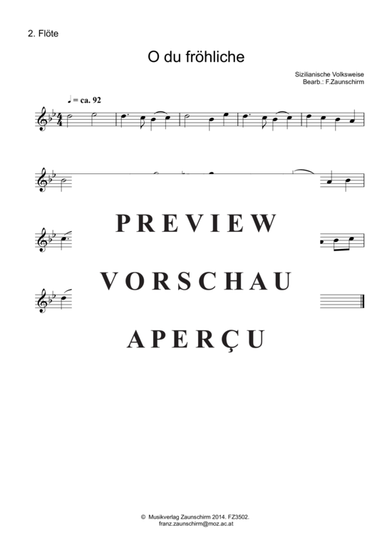 gallery: O du fröhliche , , (Duett Querflöte)