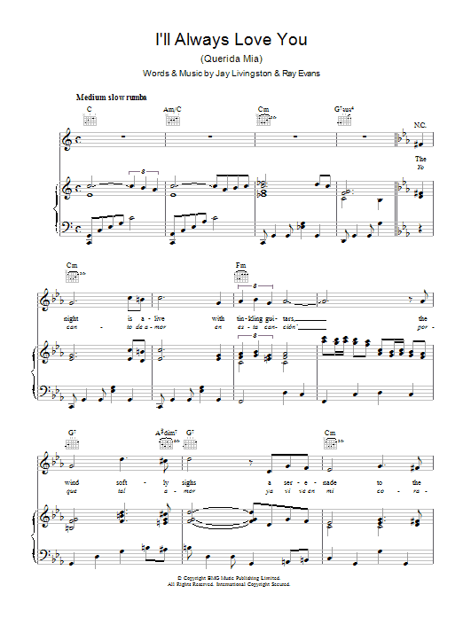 Product gallery: Page 1 of 1 I'll Always Love You (Querida Mia), Dean Martin