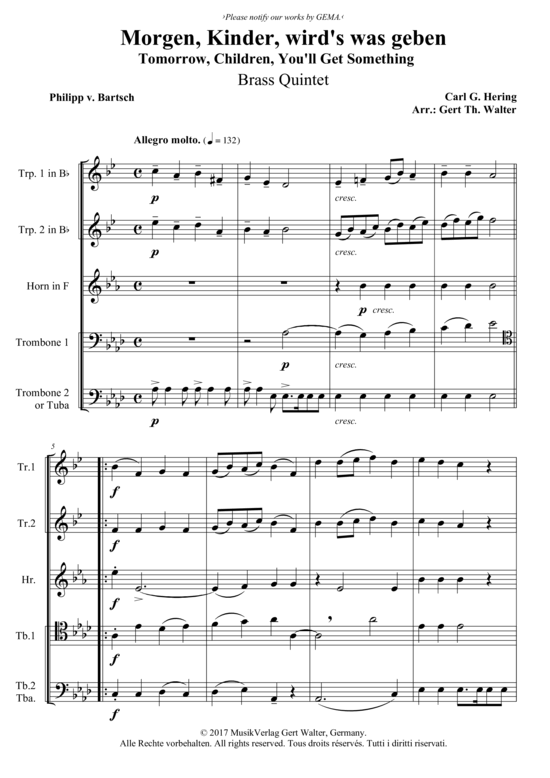 Produktbild zu: Morgen, Kinder, wird´s was geben Carl G. Hering