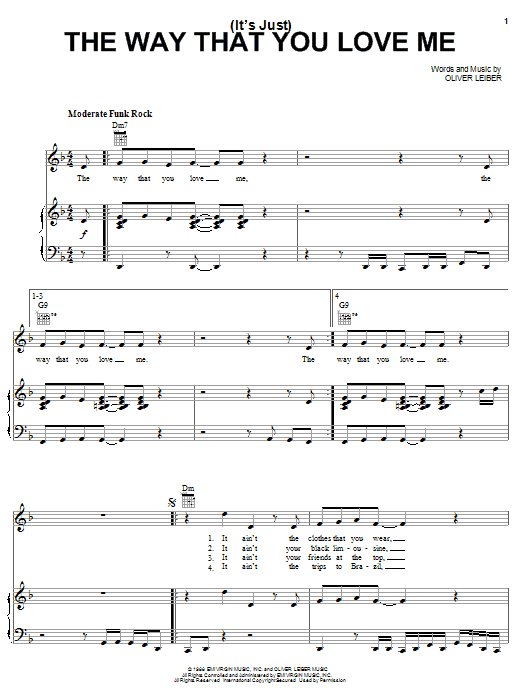 Produktbild zu: (It's Just) The Way That You Love Me