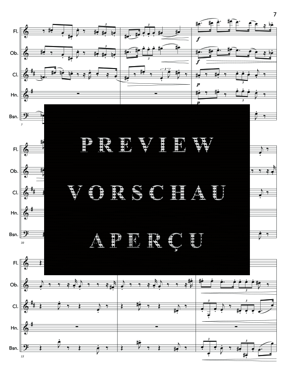 Produktgalerie: Seite 11 von 11 Bagatelles for Bugs, , (Holzbläser Quintett)