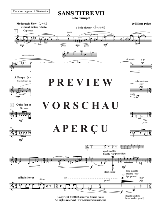 Produktgalerie: Seite 4 von 10 Sans Titre , , (Trompete Solo)