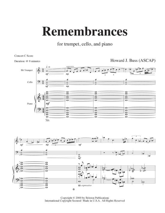 Product picture to: Remembrances Howard J. Buss 