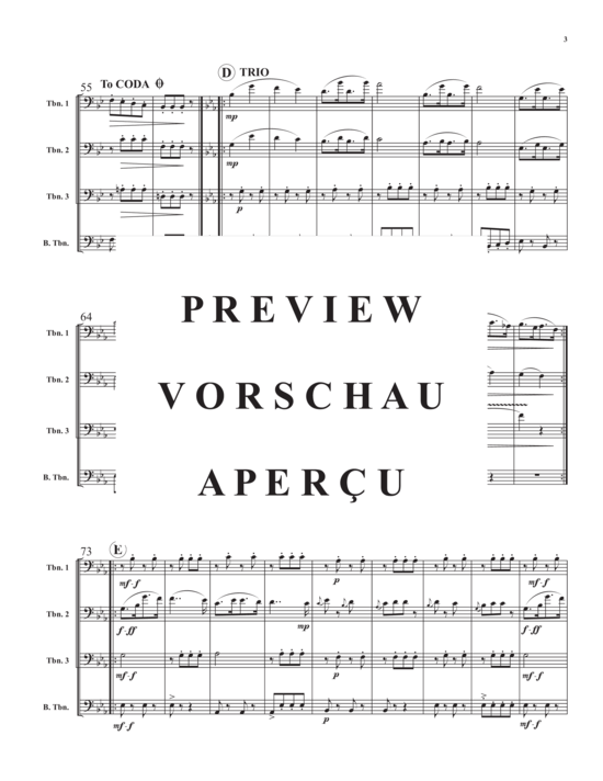 Product gallery: Page 5 of 14 Leichtes Blut , , (Trombone quartet)