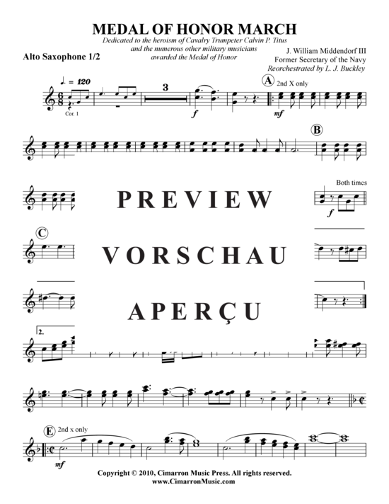 gallery: Medal of Honor Marsch , , (Blasorchester)