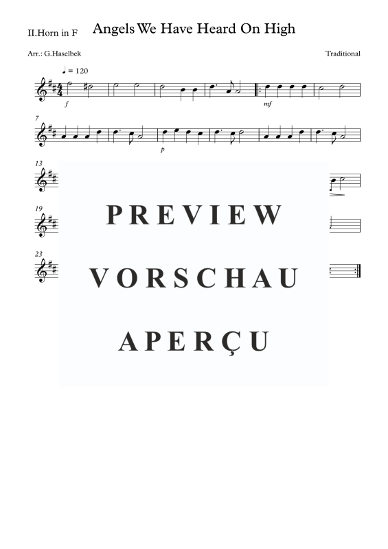 gallery: Angels We Have Heard On High, , (Blechbläserquartett)