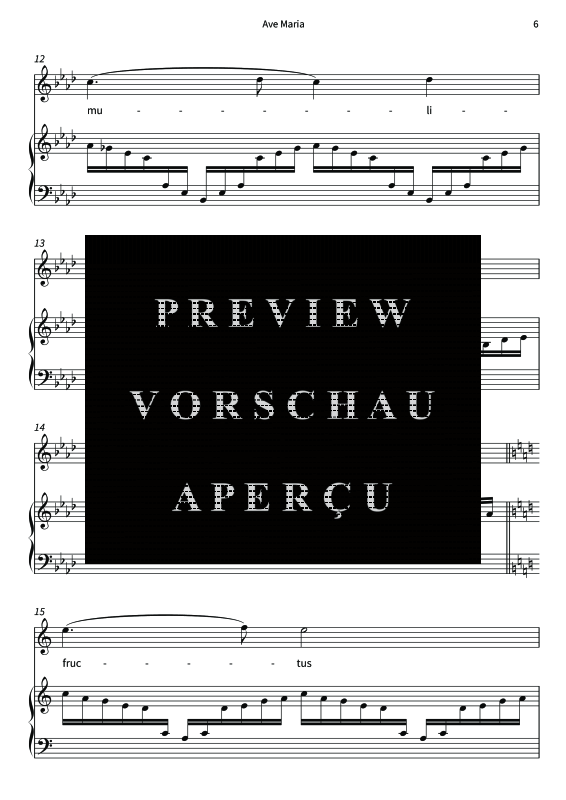 Produktgalerie: Seite 8 von 11 Impressionen nach Ave Maria, , Gesang und Klavier