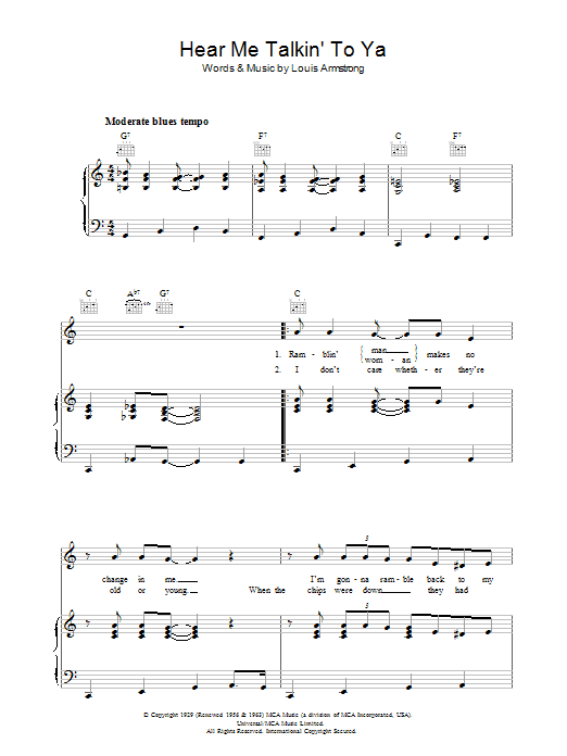 Produktbild zu: Hear Me Talkin' To Ya