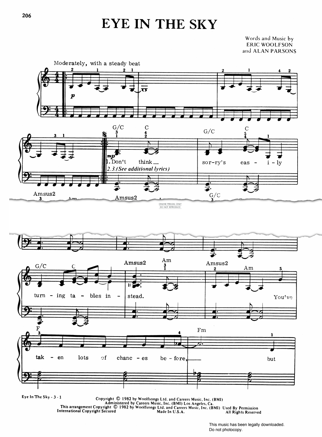 Product gallery: Page 1 of 1 Eye In The Sky, Eric Woolfson