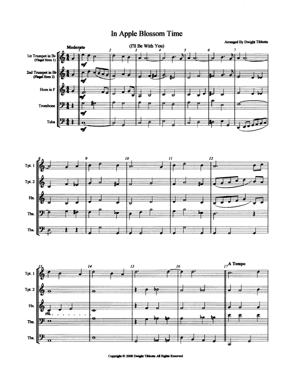 Produktbild zu: In Apple Blossom TimeAlbert von Tilzer