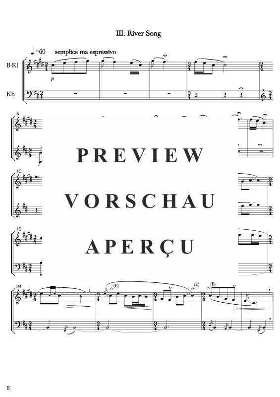 gallery: Sketches of China, , Klarinette in B und Kontrabass