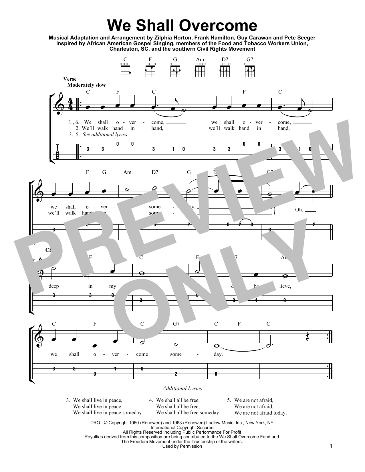 Product gallery: Page 1 of 1 We Shall Overcome, Pete Seeger