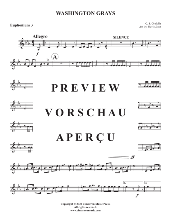 Produktgalerie: Seite 17 von 21 Washington Grays , , (Euphonium Quartett)