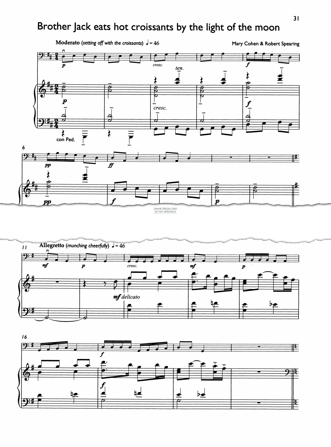 Produktgalerie: Seite 1 von 1 Brother Jack Eats Hot Croissants By The Light Of The Moon, Robert Spearing, Klavier, Violoncello