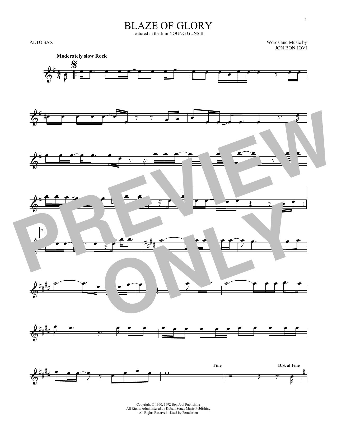 Product gallery: Page 1 of 1 Blaze Of Glory, Jon Bon Jovi