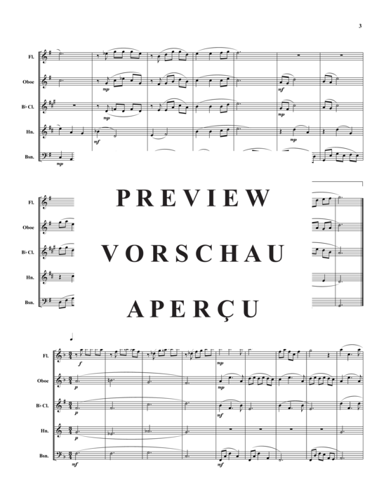 Produktgalerie: Seite 4 von 21 Reflections of Life – 4 Sätze , , (Holzbläser-Quintett)