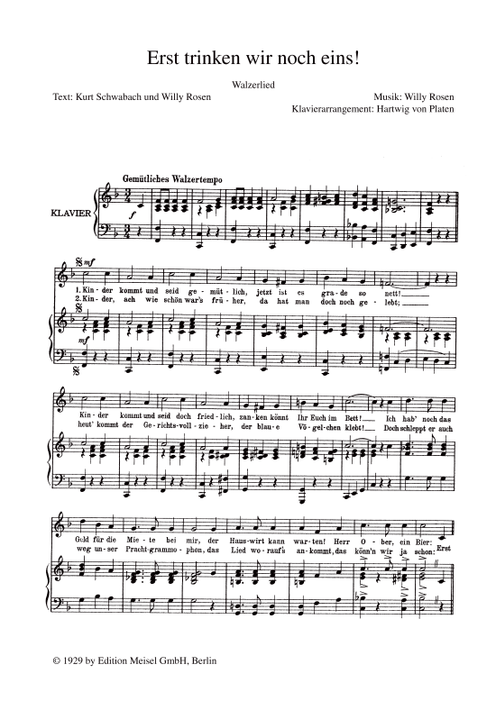 Produktbild zu: Erst trinken wir noch eins