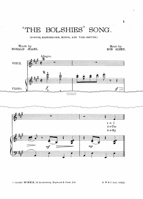 Product picture to: "The Bolshies" Song