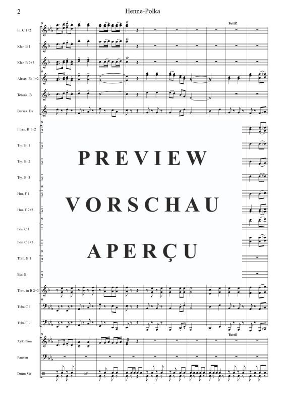 Product gallery: Page 4 of 11 Henne-Polka, , Large Wind Orchestra
