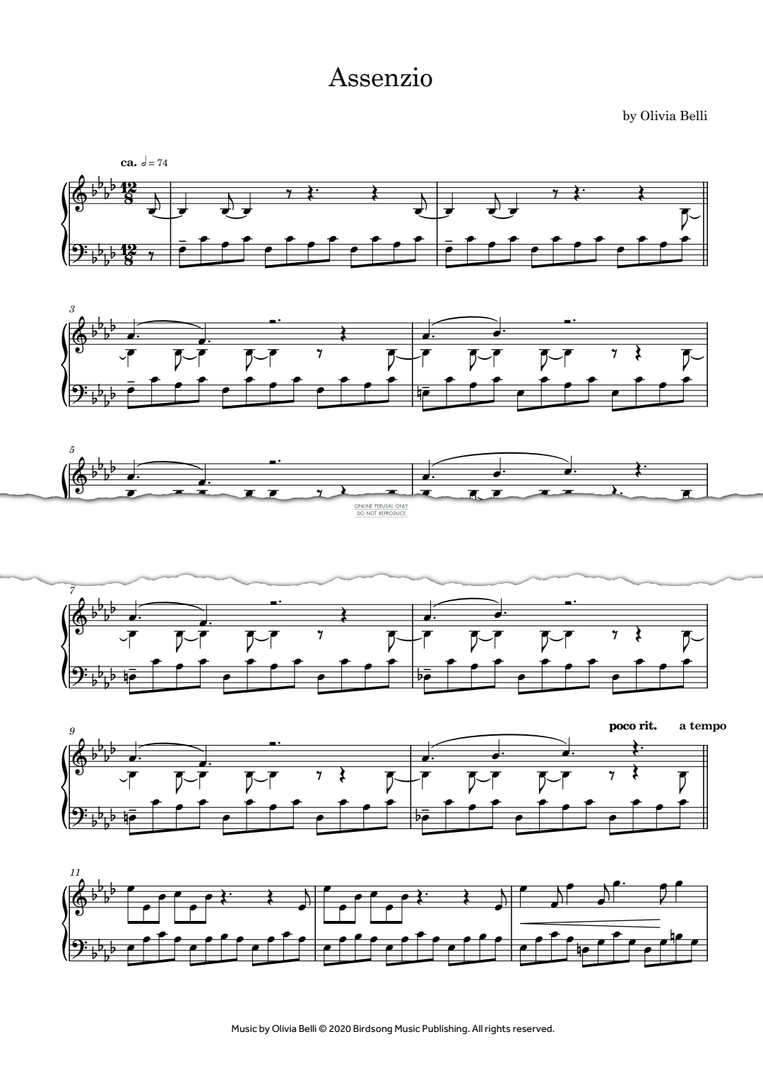 Produktgalerie: Seite 1 von 1 Assenzio, Olivia Belli, Klavier