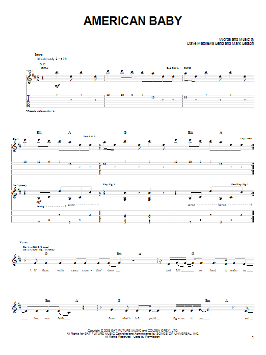 Product gallery: Page 1 of 1 American Baby, Dave Matthews Band