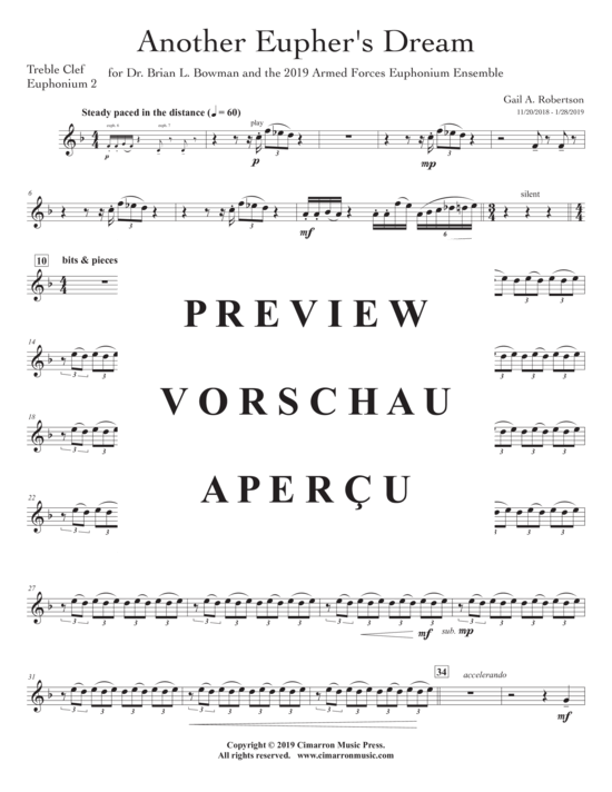 Product gallery: Page 18 of 21 Another Eupher´s Dream , , (Euphonium Ensemble 8 parts)