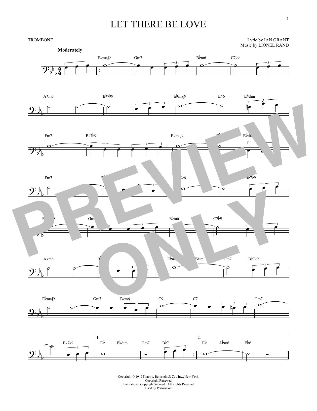 Product gallery: Page 1 of 1 Let There Be Love, Lionel Rand