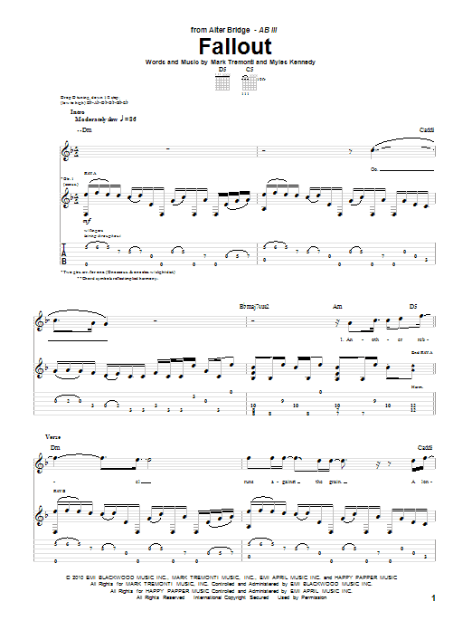 Produktgalerie: Seite 1 von 1 Fallout, Alter Bridge, Gitarre
