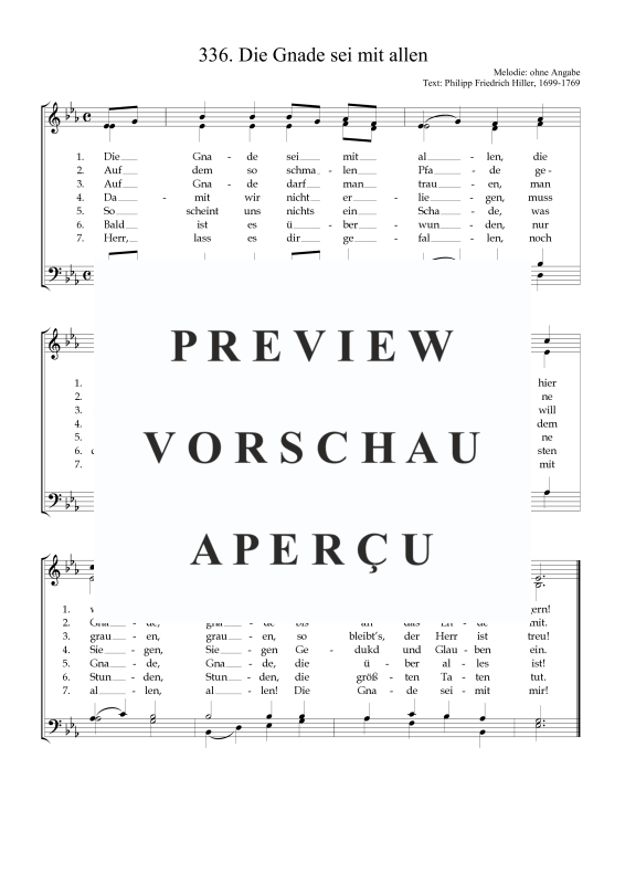 Produktbild zu: Die Gnade sei mit allenAnonym