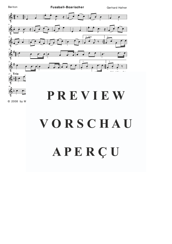 Product gallery: Page 9 of 11 Fussball-Boarischer, , (woodwind and brass)