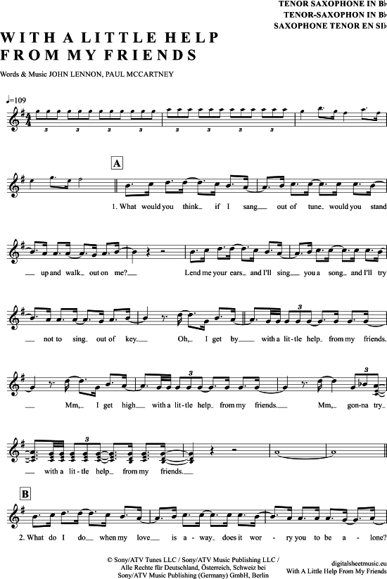 Product picture to: With a little help from my friends The Beatles