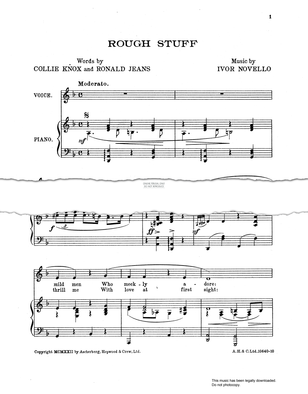 Produktbild zu: Rough Stuff (from 'Charlot's Revue')