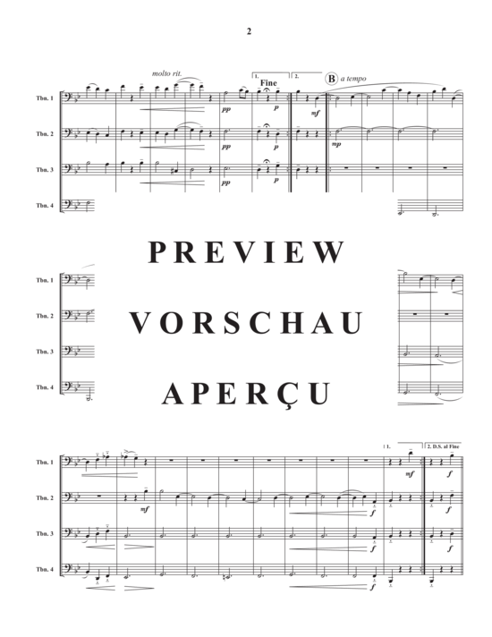 Product gallery: Page 4 of 8 Allegretto , , (Trombone quartet)