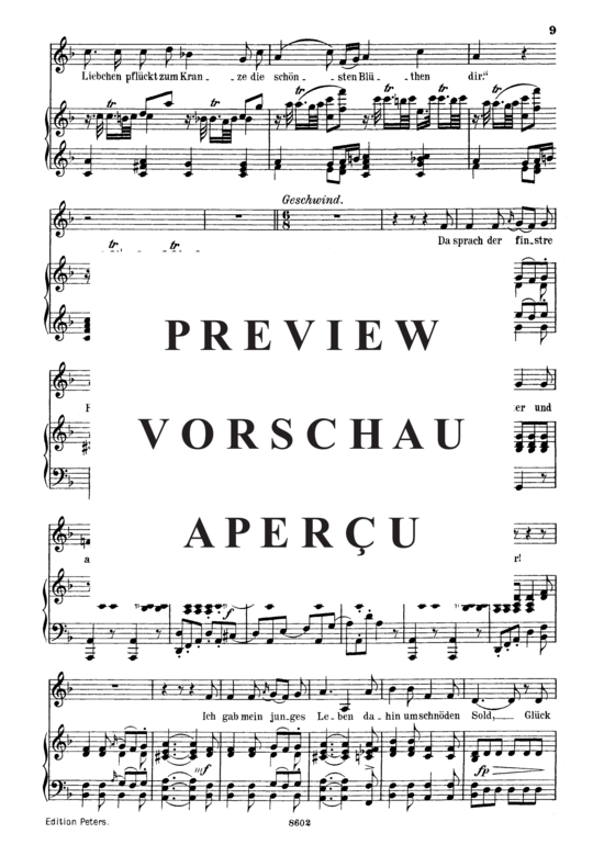 gallery: Der Schäfer und der Reiter D.517 , , (Gesang mittel + Klavier)