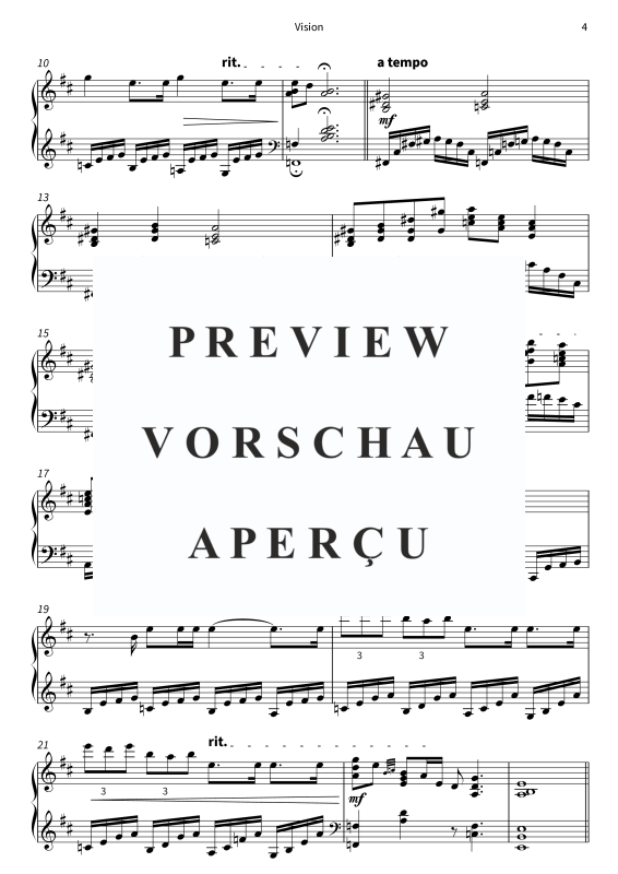 Produktgalerie: Seite 6 von 7 Vision, , Klavier Solo
