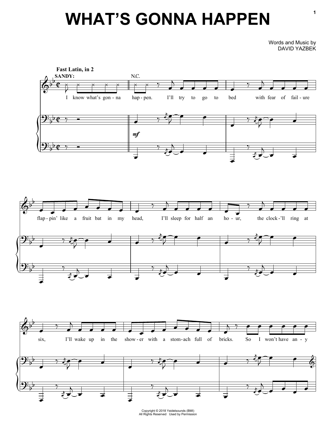 Produktbild zu: What's Gonna Happen (from the musical Tootsie)