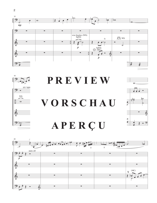 Product gallery: Page 6 of 21 Spectrum , , (bass clarinet solo and 4 percussionists)