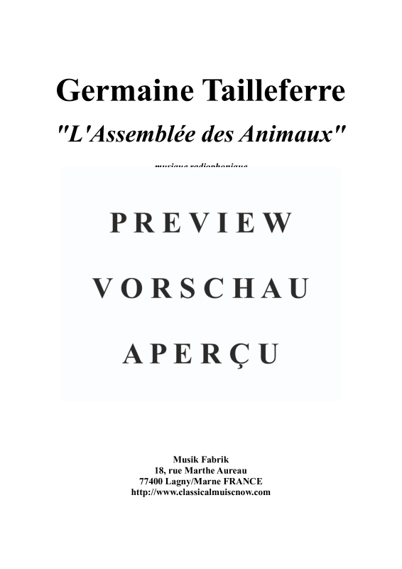 Produktgalerie: Seite 2 von 11 Assemblée des Animaux, , Orchester