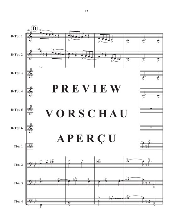 Product gallery: Page 14 of 21 Grand Intrada , , (Brass Ensemble, 6x trumpet + 4x trombone)