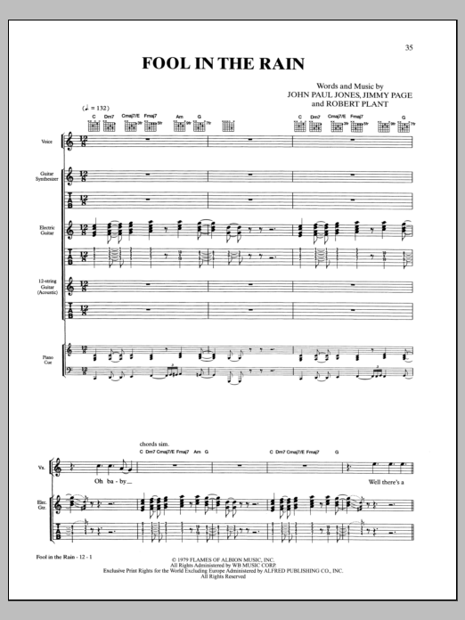 Produktbild zu: Fool In The Rain