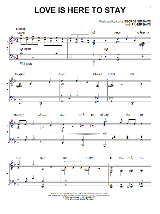 Produktbild zu: Love Is Here To Stay [Jazz version] (arr. Brent Edstrom)