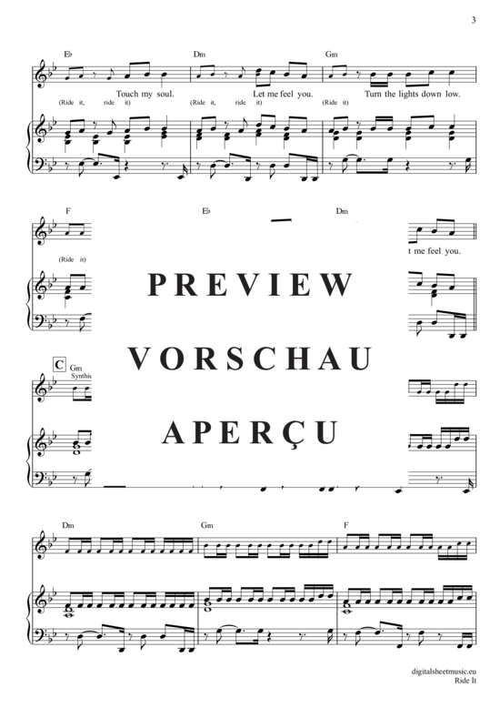 gallery: Ride It , Regard, Klavier und Gesang