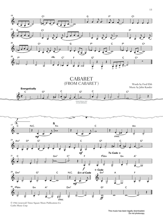 Product gallery: Page 1 of 1 Cabaret, John Kander